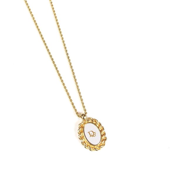 Dior Vintage Gold Pendant Necklace - Picture 2 of 7